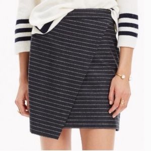 Madewell asymmetrical wool mini skirt